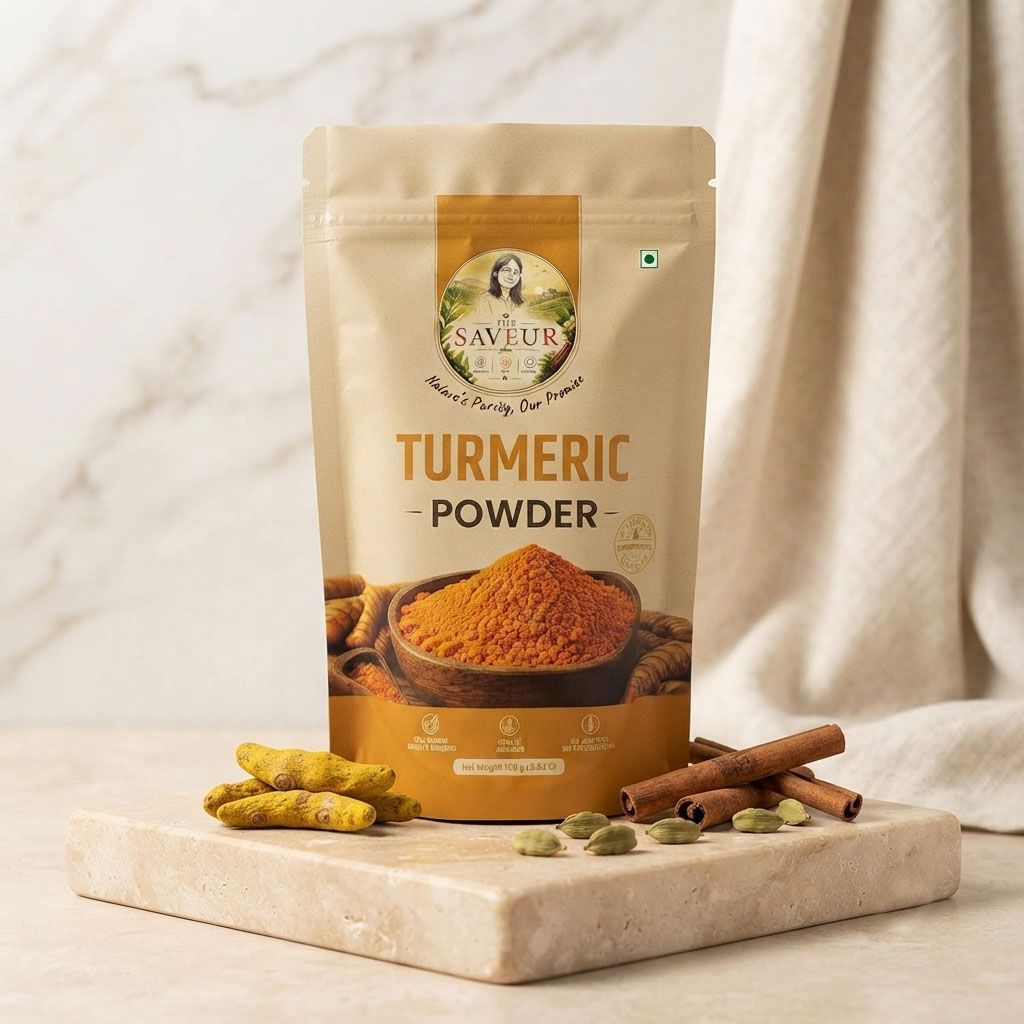 The Saveur Turmeric Powder, 100 gm, Natural Turmeric Powder with No Added Flavours and Colours